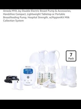 Ameda MYA Joy Double Electric Breast Pump NEW